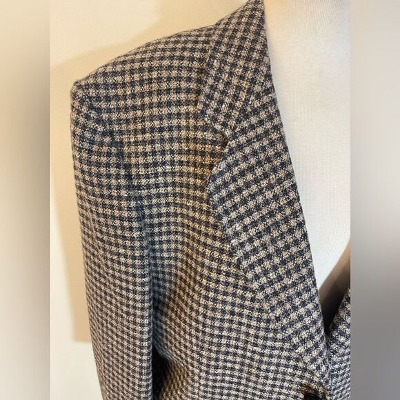 Men’s vintage 100% wool blazer || Wool blazer for men || Wool blazer - Picture 4 of 16